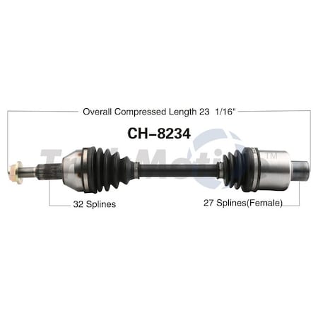 Surtrack Axle Cv Axle Shaft, Ch-8234 CH-8234